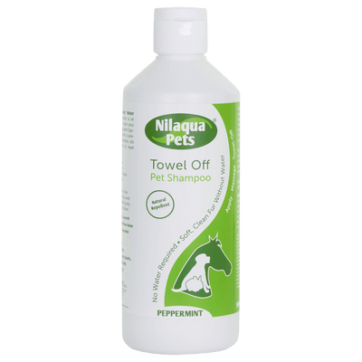 Nilaqua Pets Flea & Tick Repellent Towel Off Pet Shampoo Peppermint 200ml - welzo