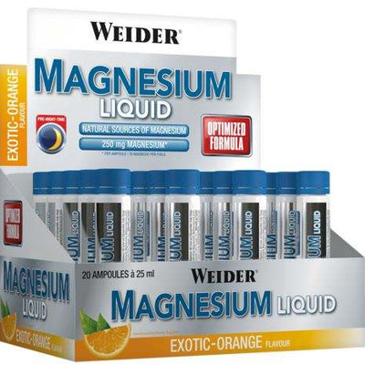 Weider Magnesium Liquid, Exotic-Orange - 20 x 25 ml.