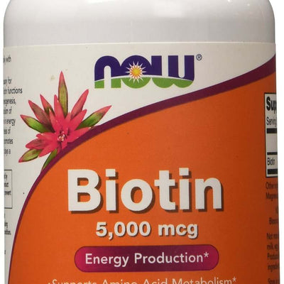 NOW Foods Biotin, 5000mcg - 120 vcaps