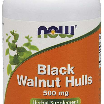 NOW Foods Black Walnut Hulls, 500mg - 100 caps