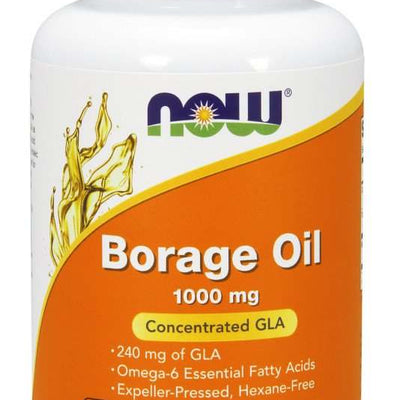 NOW Foods Borage Oil, 1000mg - 60 softgels