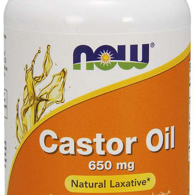 NOW Foods Castor Oil, 650mg - 120 softgels