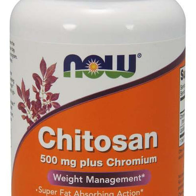 NOW Foods Chitosan, 500mg Plus Chromium - 120 vcaps