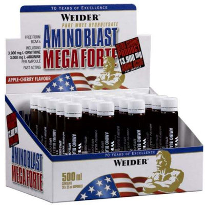 Weider Amino Blast Mega Forte, Apple-Cherry - 20 x 25 ml.
