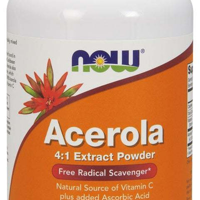 NOW Foods Acerola, 4:1 Extract Powder - 170 grams