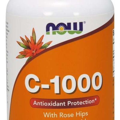 NOW Foods Vitamin C-1000 with Rose Hips & Bioflavonoids - 250 tablets
