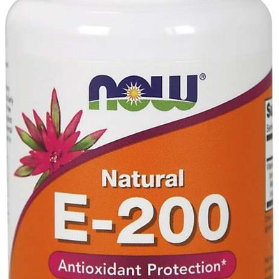 NOW Foods Vitamin E-200 - Natural (Mixed Tocopherols) - 100 softgels