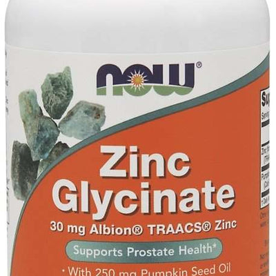 NOW Foods Zinc Glycinate - 120 softgels