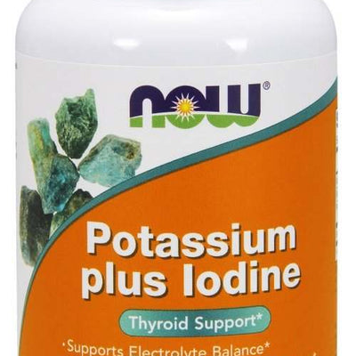 NOW Foods Potassium plus Iodine - 180 tablets