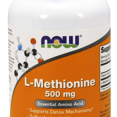 NOW Foods L-Methionine, 500mg - 100 caps