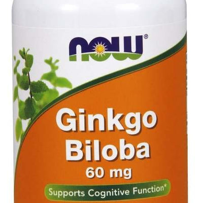NOW Foods Ginkgo Biloba, 60mg - 60 vcaps