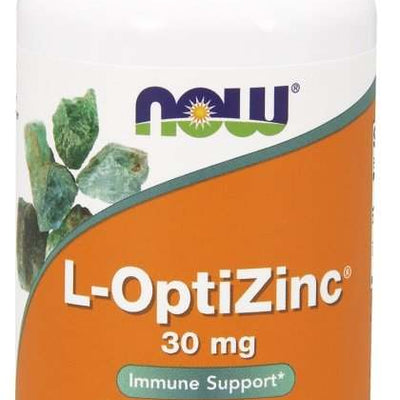 NOW Foods L-OptiZinc, 30mg - 100 vcaps