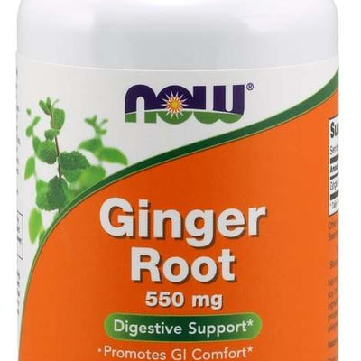 NOW Foods Ginger Root, 550mg - 100 vcaps