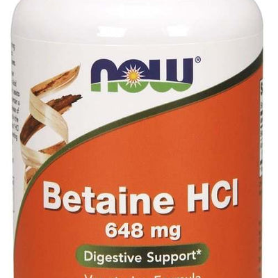 NOW Foods Betaine HCl, 648mg - 120 vcaps