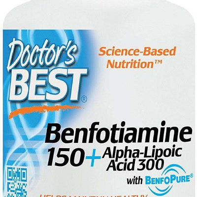 Doctor's Best Benfotiamine 150 + Alpha-Lipoic Acid 300 - 60 vcaps