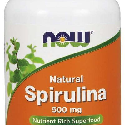 NOW Foods Spirulina - Natural, 500mg - 120 vcaps