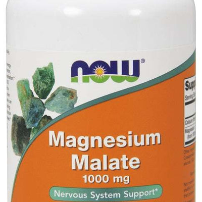 NOW Foods Magnesium Malate, 1000mg - 180 tablets