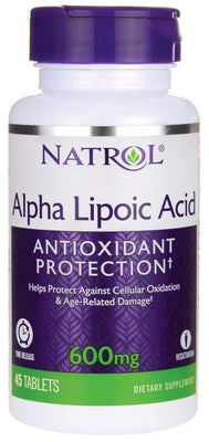 Natrol Alpha Lipoic Acid Time Release, 600mg - 45 tablets