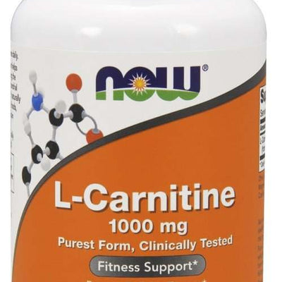 NOW Foods L-Carnitine, 1000mg - 50 tablets