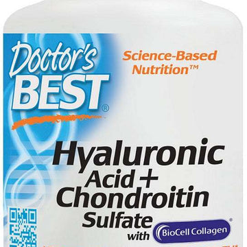 Doctor's Best Hyaluronic Acid + Chondroitin Sulfate with BioCell Collagen - 60 caps
