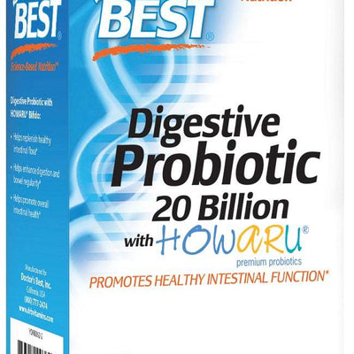 Doctor's Best Digestive Probiotic, 20 Billion CFU - 30 vcaps
