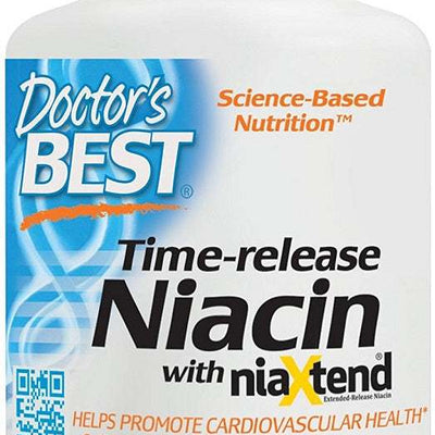 Doctor's Best Time-release Niacin with niaXtend, 500mg - 120 tablets