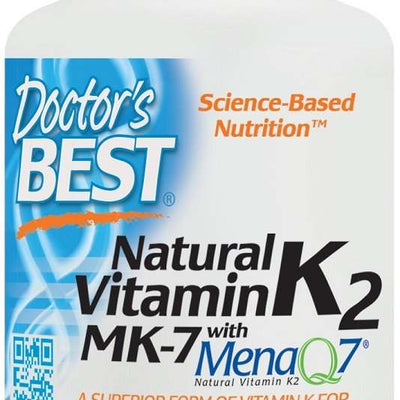 Doctor's Best Natural Vitamin K2 MK7 with MenaQ7, 100mcg - 60 vcaps