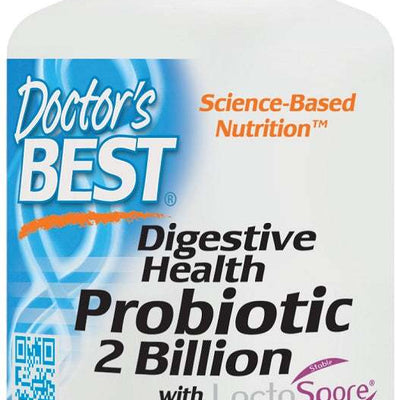 Doctor's Best Digestive Health Probiotic 2 Billion with LactoSpore - 60 vcaps
