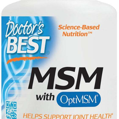 Doctor's Best MSM with OptiMSM Vegan, 1500mg - 120 tablets