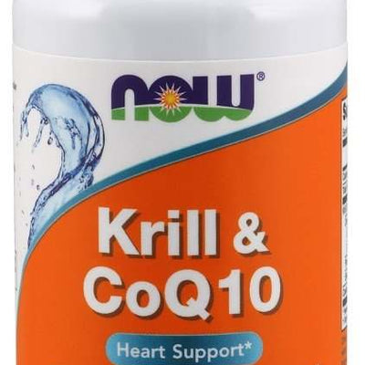 NOW Foods Krill & CoQ10 - 60 softgels