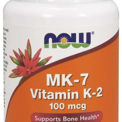 NOW Foods MK-7 Vitamin K-2, 100mcg - 60 vcaps