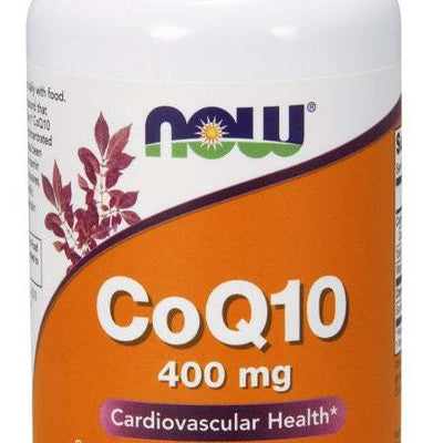 NOW Foods CoQ10 with Vitamin E & Sunflower Lecithin, 400mg - 30 softgels