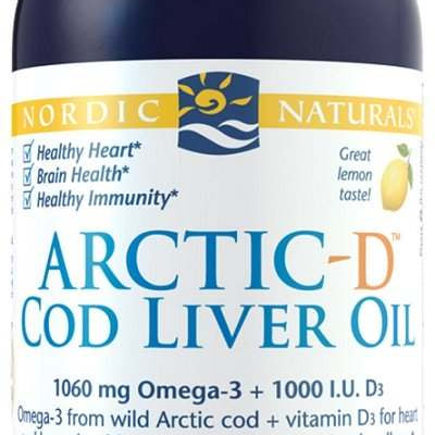 Nordic Naturals Arctic-D Cod Liver Oil, Lemon - 237 ml.