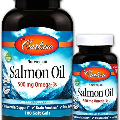 Carlson Labs Norwegian Salmon Oil - 180 + 50 softgels
