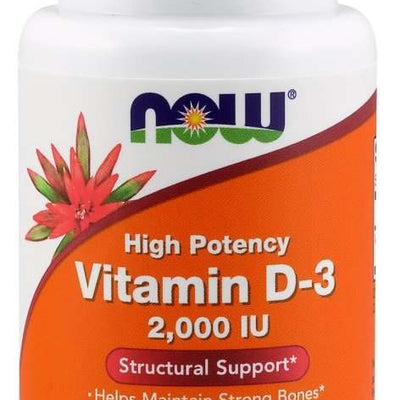 NOW Foods Vitamin D-3, 2000 IU - 30 softgels