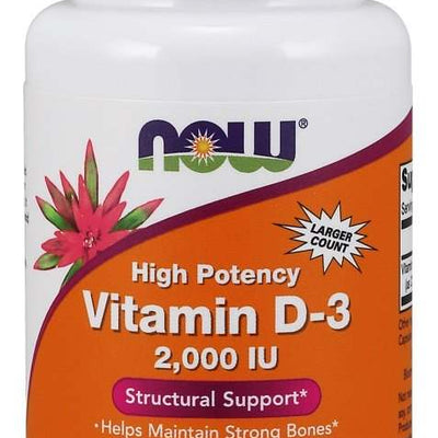 NOW Foods Vitamin D-3, 2000 IU - 240 softgels