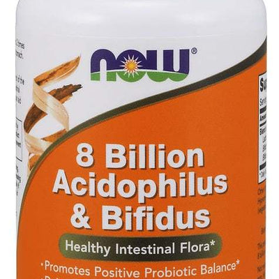NOW Foods 8 Billion Acidophilus & Bifidus - 120 vcaps