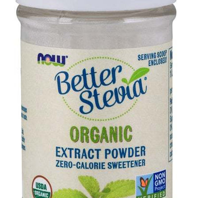 NOW Foods Better Stevia Extract Powder, Organic - 28 grams
