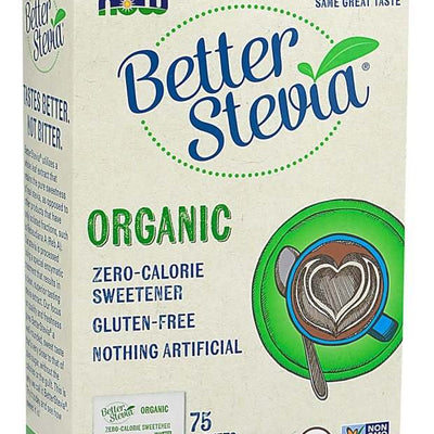 NOW Foods Better Stevia Packets, Organic - 75 packets