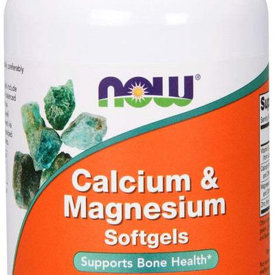 NOW Foods Calcium & Magnesium with Vit D and Zinc - 120 softgels