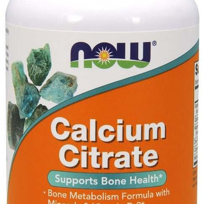NOW Foods Calcium Citrate with Minerals & Vitamin D-2 - 100 tablets