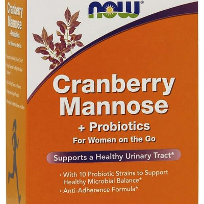 NOW Foods Cranberry Mannose + Probiotics - 24 packets