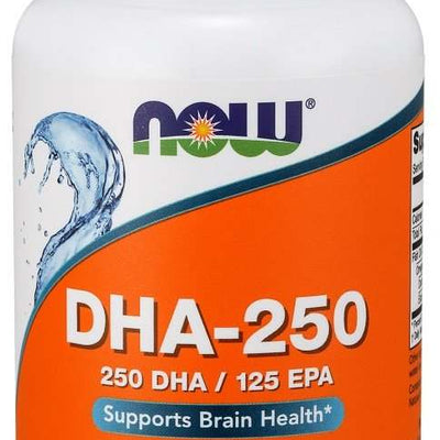NOW Foods DHA-250, 250 DHA / 125 EPA - 120 softgels