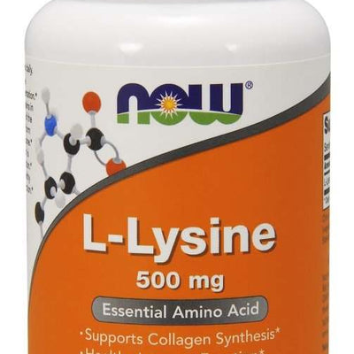 NOW Foods L-Lysine, 500mg - 100 vcaps