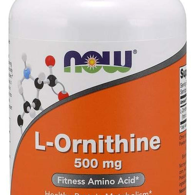 NOW Foods L-Ornithine, 500mg - 120 vcaps