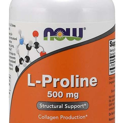 NOW Foods L-Proline, 500mg - 120 vcaps