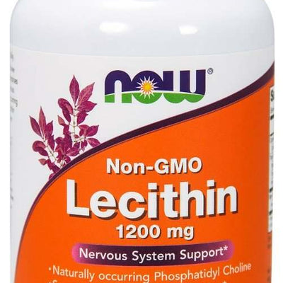NOW Foods Lecithin, 1200mg Non-GMO - 100 softgels