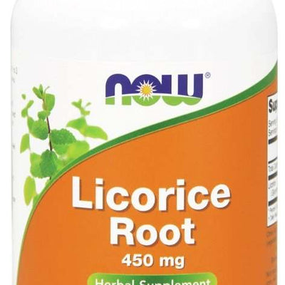 NOW Foods Licorice Root, 450mg - 100 vcaps