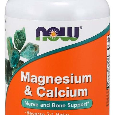 NOW Foods Magnesium & Calcium with Zinc and Vitamin D3 - 100 tablets