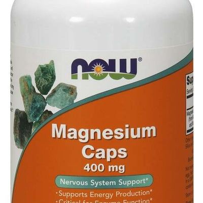 NOW Foods Magnesium, 400mg - 180 vcaps